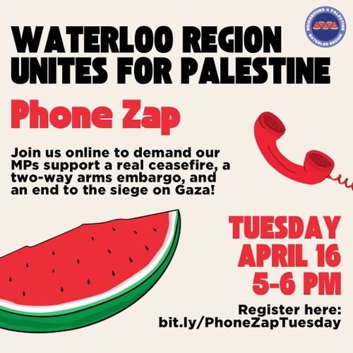 Phone Zap - Waterloo Region Unites for Palestine