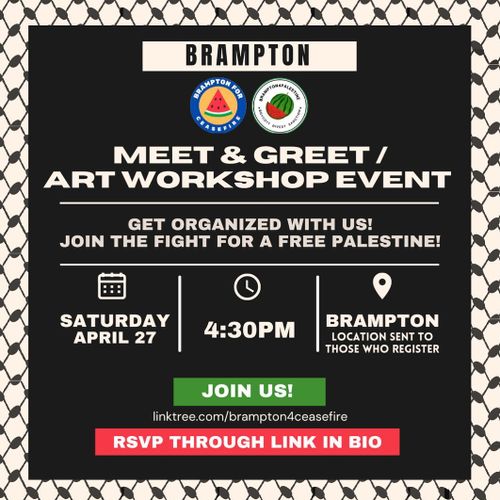 Brampton - Meet & Greet / Art Workshop Event