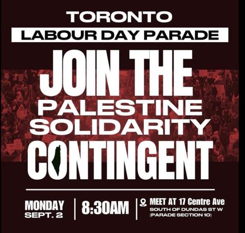 Palestine Solidarity Contingent at Labour Day Parade