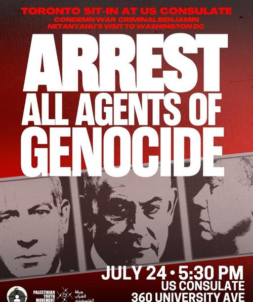 Arrest All Agents of Genocide - Sit In at US Consulate