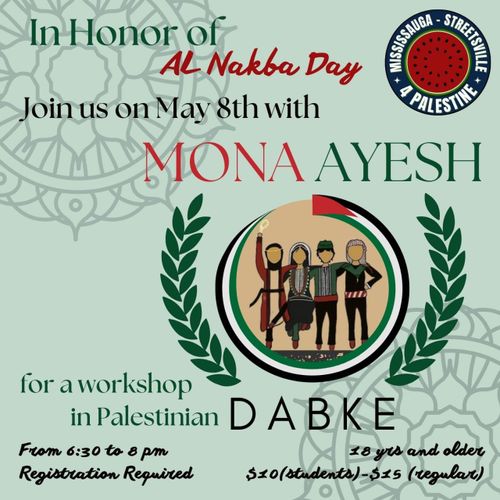 In honor of Al Nakba Day Dabke Worshop