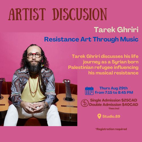 Palestinian Artist Discussion- Tarek Ghriri - Resistance Art through music