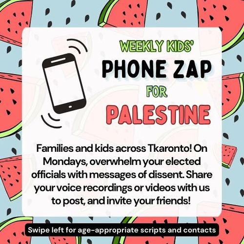 Weekly Kids Phone Zap for Palestine