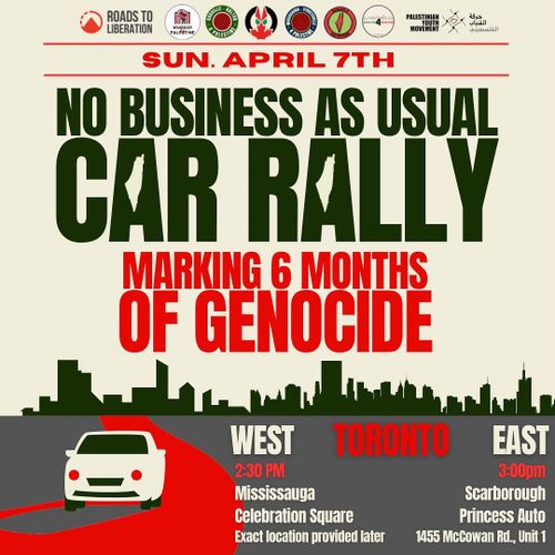 Mississauga: Car Rally - No Business As Usual